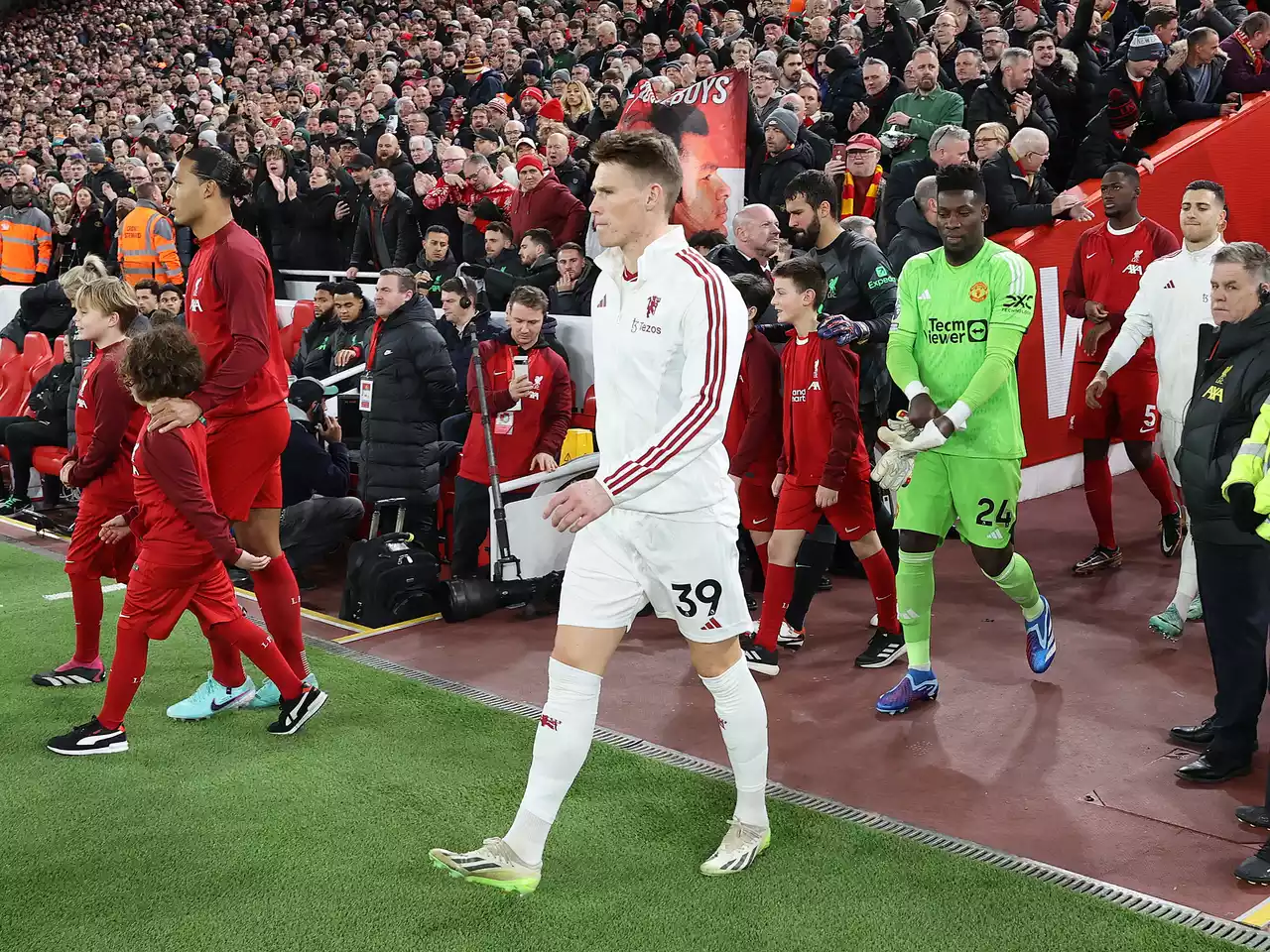 Scott McTominay leading United out at Anfield