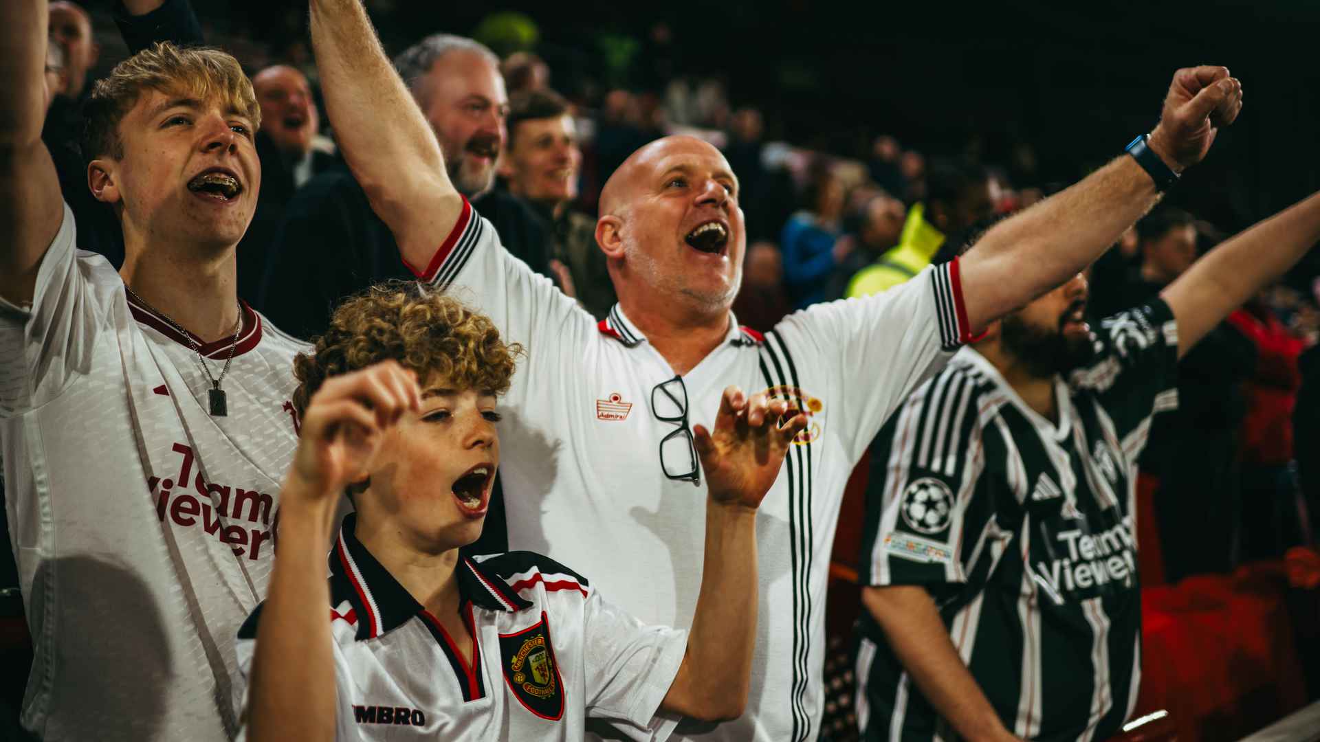 Gallery of Man Utd away fans at Brentford Premier League 30 March 2024