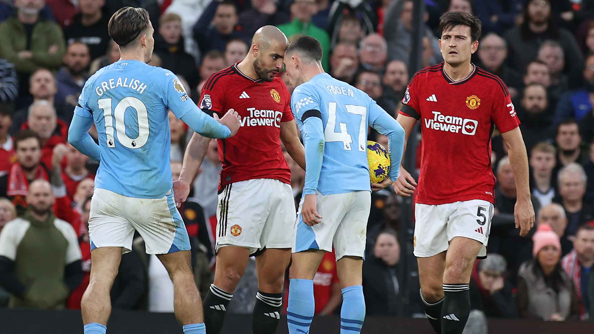 Tempers flared at times as United were unable to contain the Blues.
