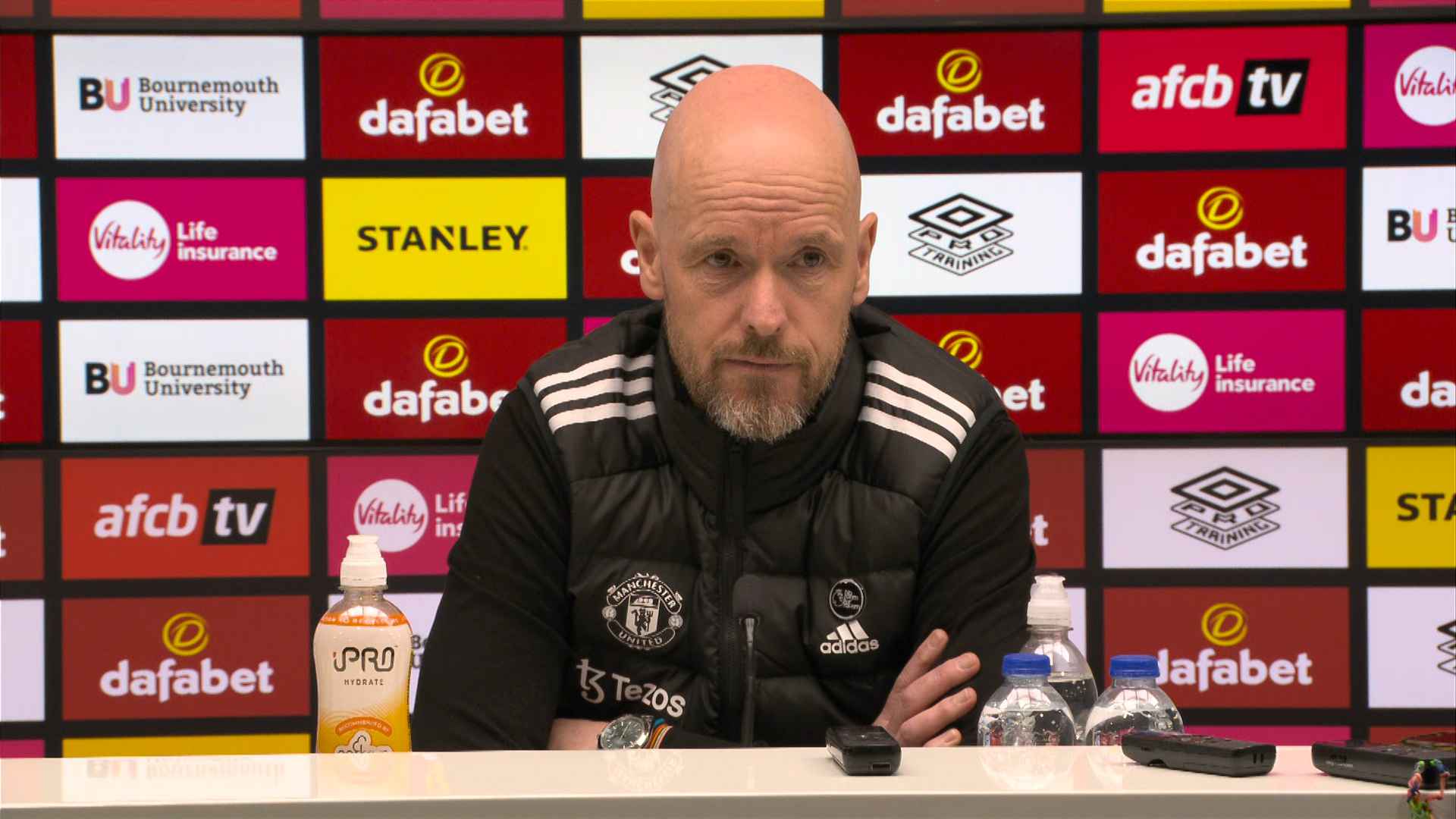 Post match press conference Erik ten Hag after Bournemouth v Man Utd ...