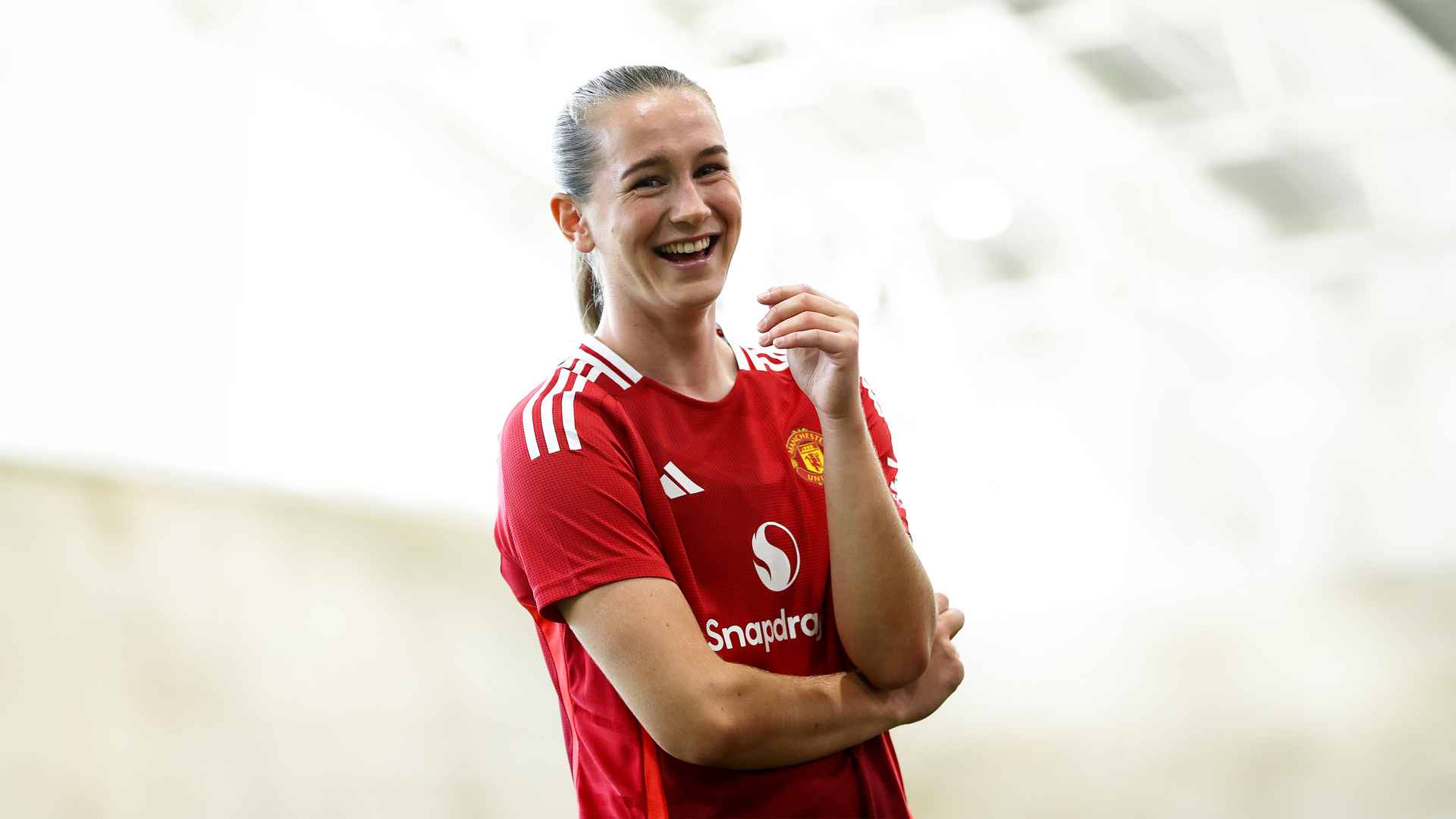 Elisabeth Terland first interview as Man Utd Women player | Manchester ...
