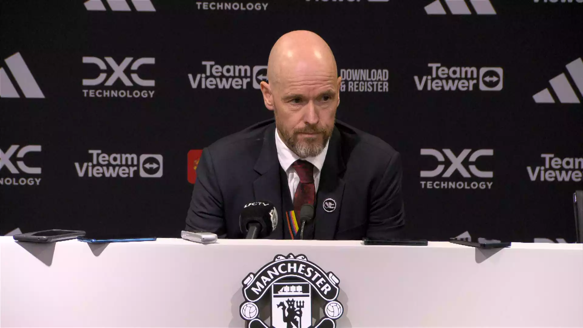 Erik Ten Hag Post Match Press Conference Following Man Utd V Liverpool ...