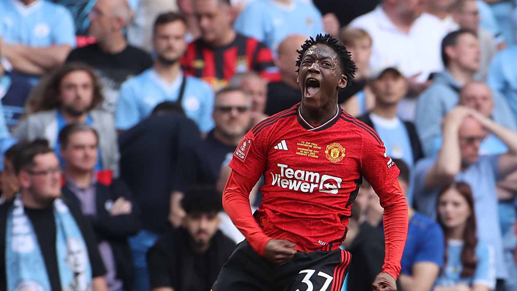 Match photos from Man Utd v Man City in 2024 FA Cup final Manchester