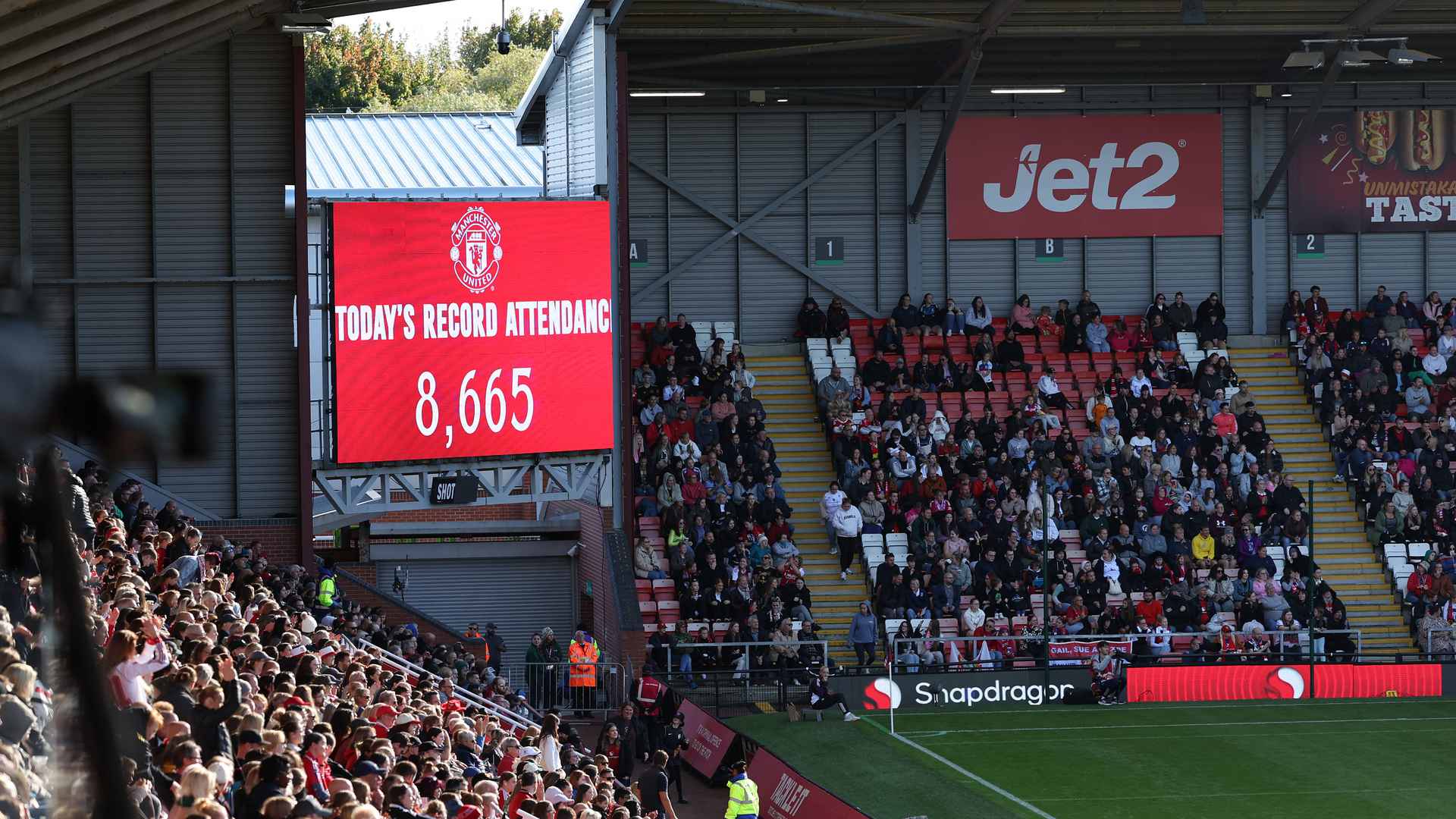 Man Utd Women register Leigh Sports Village attendance record v Arsenal 2025