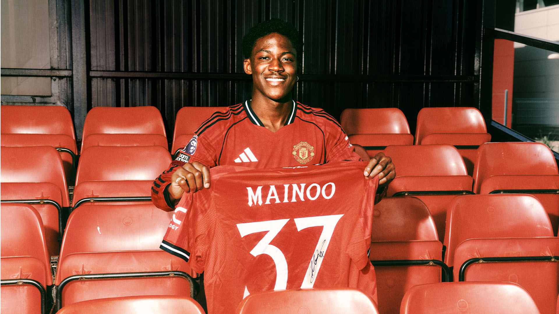 Competition win a signed Kobbie Mainoo United shirt
