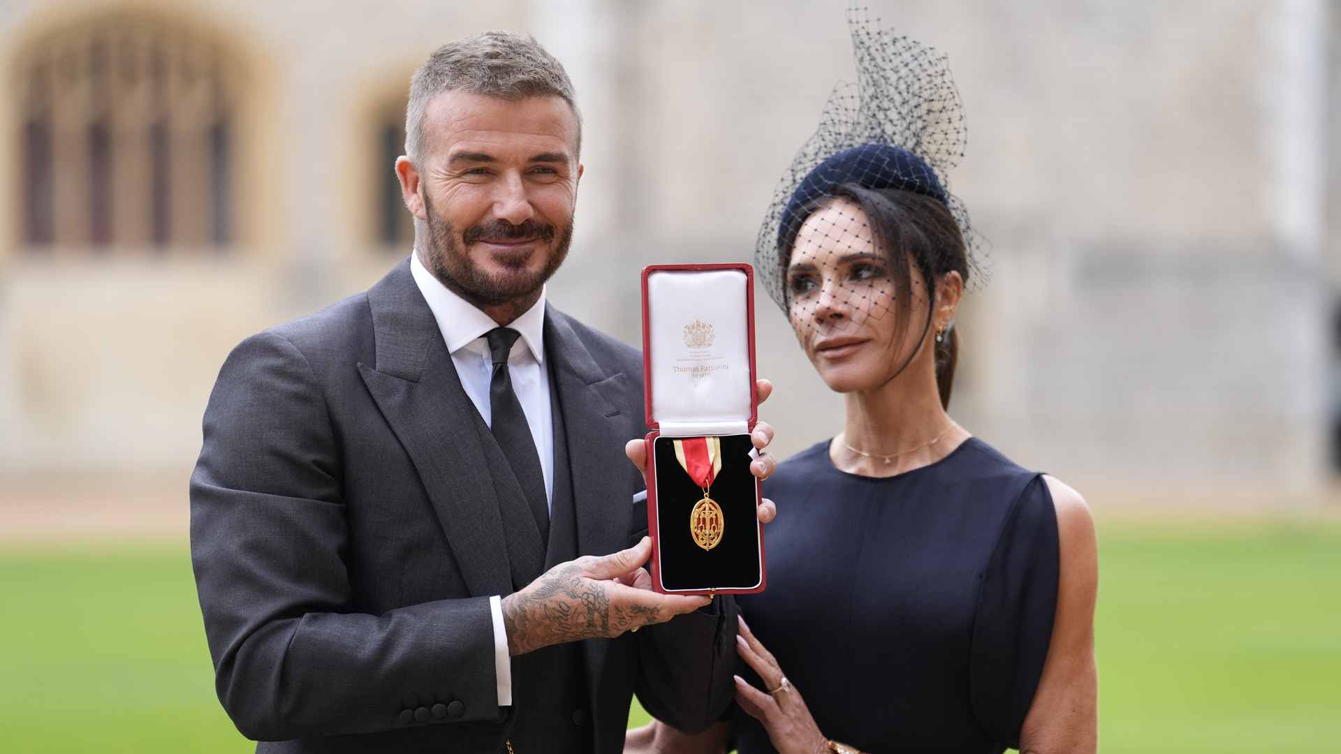 Sir David Beckham receives knighthood