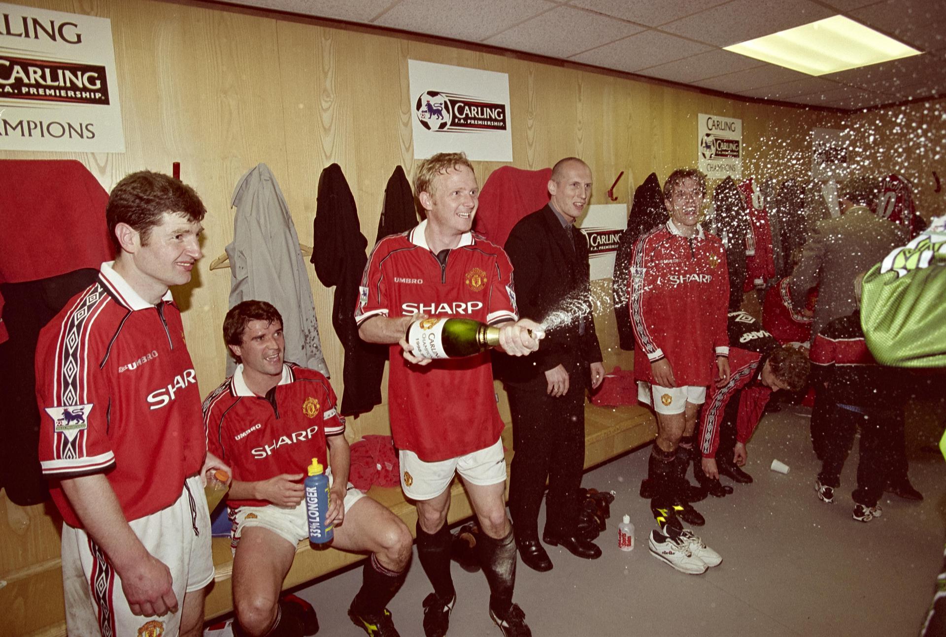 Gallery Of Celebration Images After Man United Beat Tottenham To Seal First Part Of Treble Manchester United
