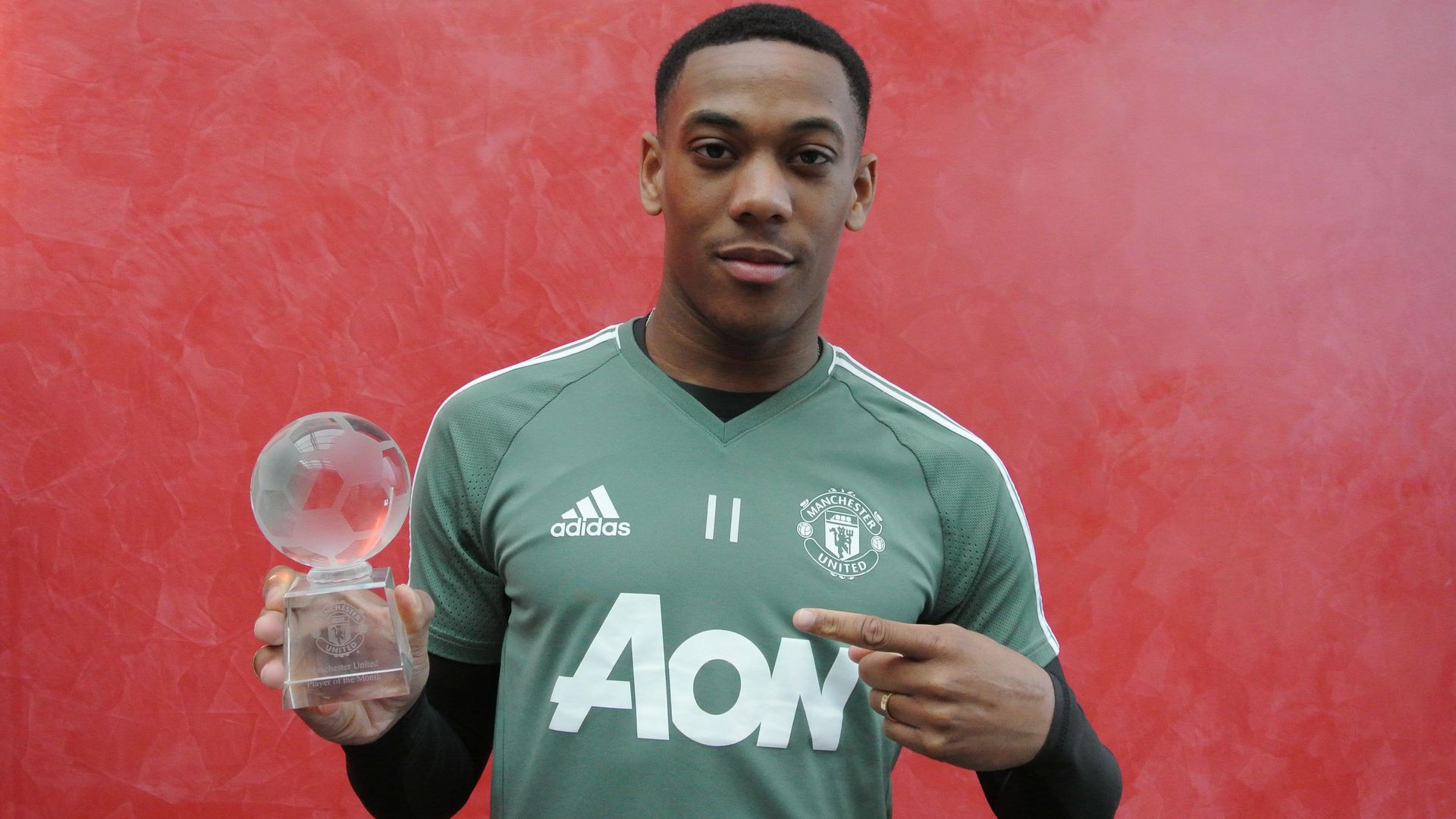 Anthony Martial Reacts To Third Player Of The Month Win Of The Season Manchester United